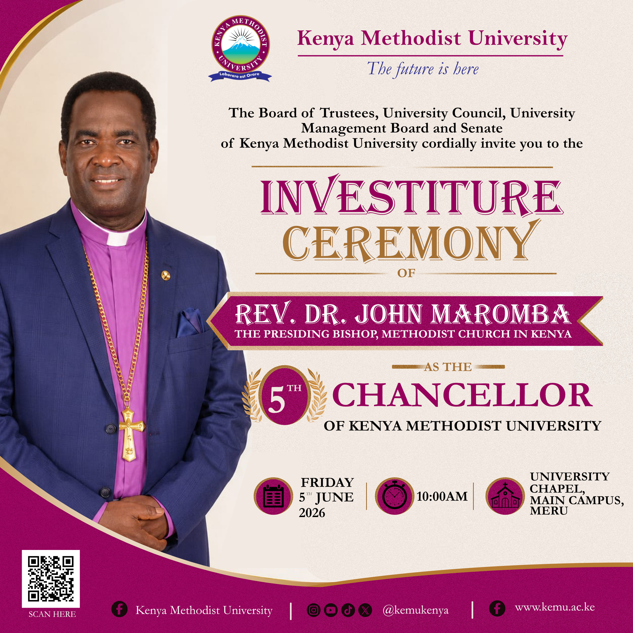 Chancellor Investiture