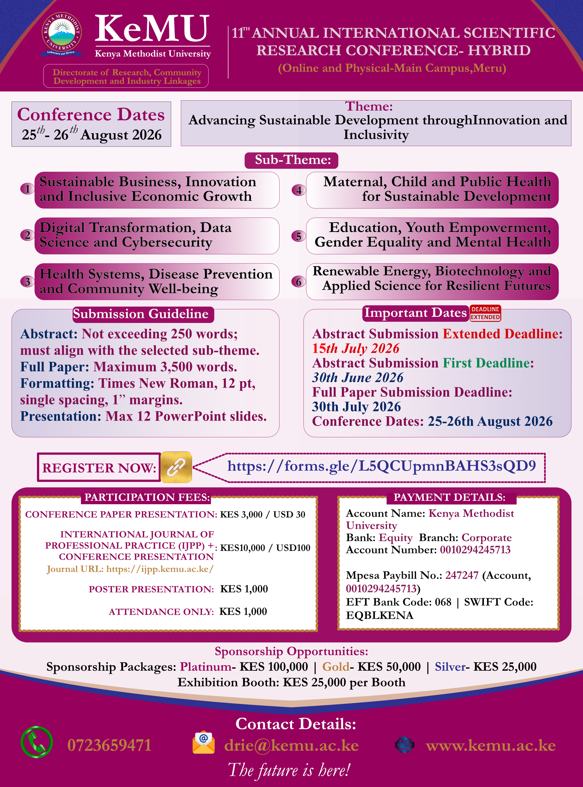 11th Annual Research Conference